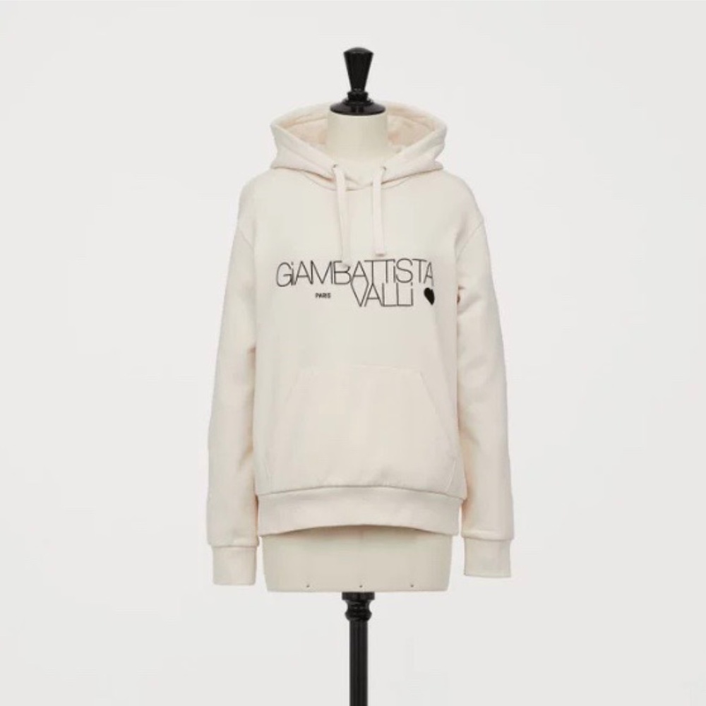 Giambattista Valli x H&M Flock Print Hooded Sweatshirt
